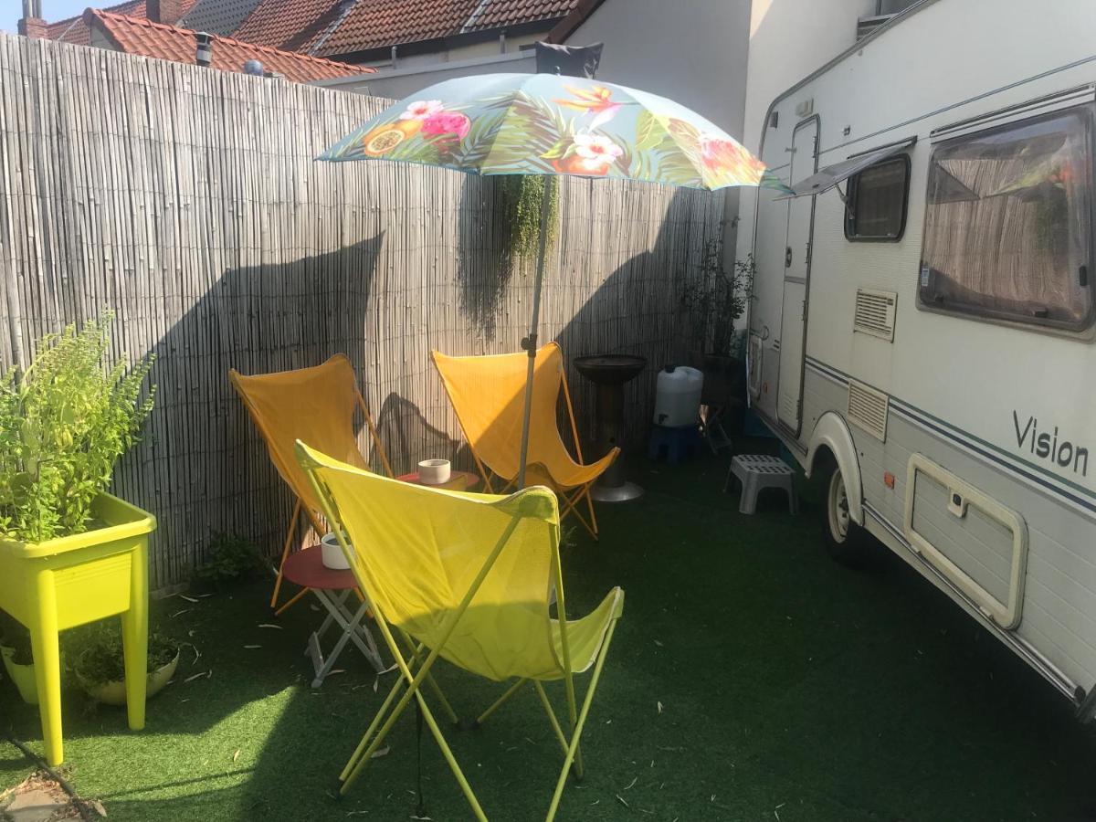 Gardencaravan Near Ghent In Green Area Luaran gambar